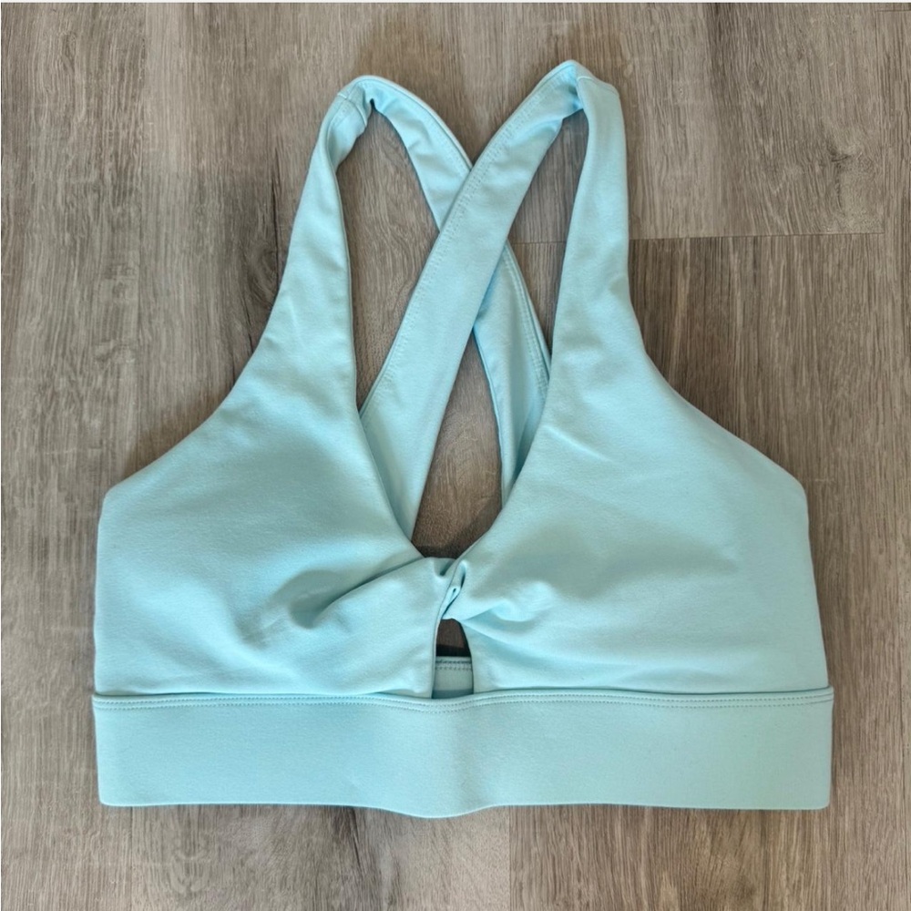 Fabletics Sky Blue Sports Bra